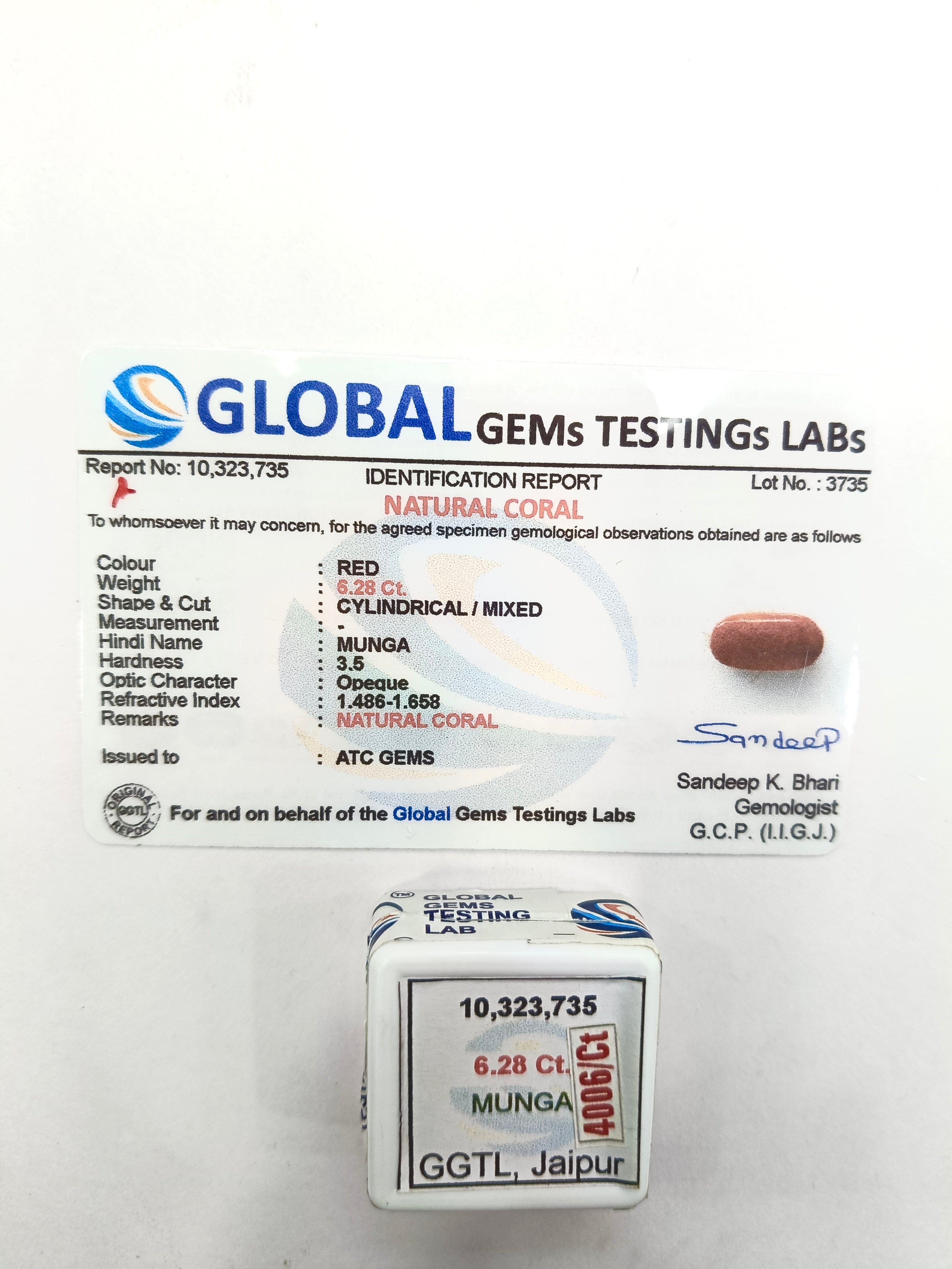Original Munga 6.28 Carat