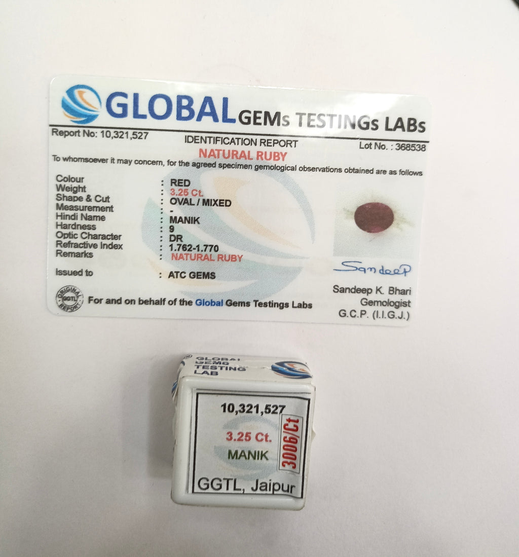 Bangkok Ruby 3.25 Carat
